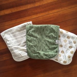 Copper Pearl Burp cloths